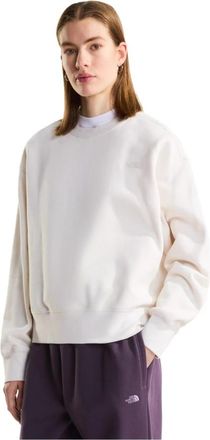 The North Face Essential Simple Dome Boxy Oversized Sweatshirt - Dames - Outdoor shirts - Wit - L - Katoen - Fitness
