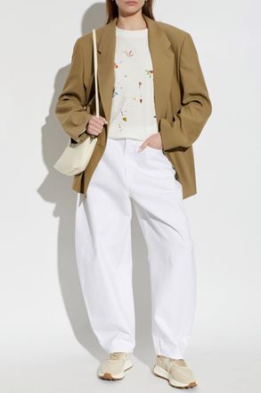 Paul Smith T-shirt With Print, Womens, Cream