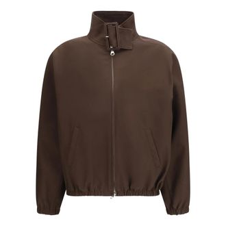 Courr&egrave;ges Bomber con Zip e Fibbia - - Jackets - Donna - Marrone - M