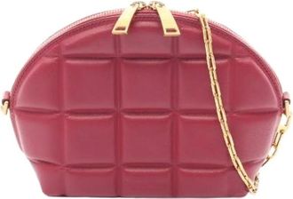 Bottega Veneta Borsa a spalla Pre-owned in pelle imbottita a mezza luna - - Pre-owned - Donna - Rosa - ONE SIZE