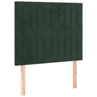 vidaXL Cabecero Terciopelo Verde Oscuro 90x5x118/128 Cm Vidaxl
