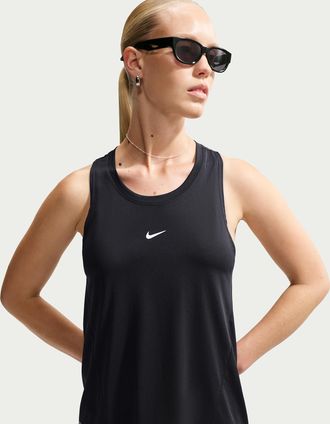 Nike Womens Swim Hydroguard Dri-FIT UV Tank Top in Black | NESSD349-001