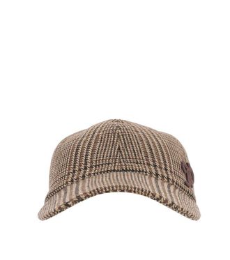 Patou Brown Check Baseball Cap