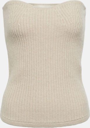 Isabel Marant Blaze wool and cashmere strapless top