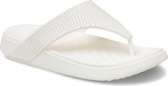 Crocs Getaway Gems Flip Flop in Chalk at Nordstrom, Size 10