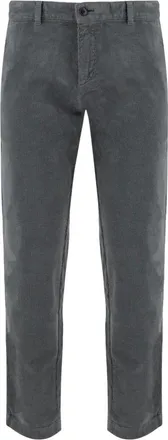 HUGO BOSS Broeken, Heren, Grijs, W36, Katoen, Stretch Corduroy Broek