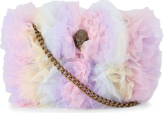 Kurt Geiger Mini Kensington Tulle Crossbody Bag in Purple Multi at Nordstrom