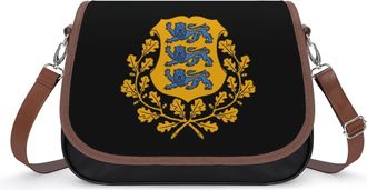 Generic Coat of Arms of Estonia Fashion Womens Crossbody Bags Novelty Handbag Shoulder Bag Purse