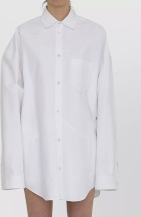 Balenciaga collar curved hem oversized fit