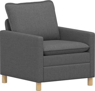 vidaXL Sof&aacute; Gris Oscuro 76 X 81 X 87,5 Cm Tela Vidaxl