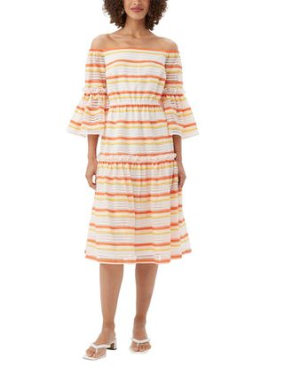 Trina Turk Desire Silk-Blend Midi Dress