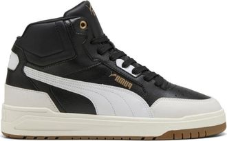 Puma Shuffle Downtown Mid - Heren - Sneakers - Zwart - 44 EU - Leer - Schoenen