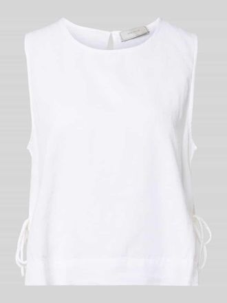 Neo Noir Neo Noir Blusenshirt mit seitlicher Schn&uuml;rung Modell Svetlana in Weiss, Gr&ouml;&szlig;e 34