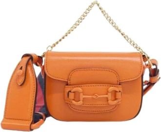 Gucci Pre-owned Mini Bags, female, Orange, Size: ONE SIZE Pre-owned Leather gucci-bags