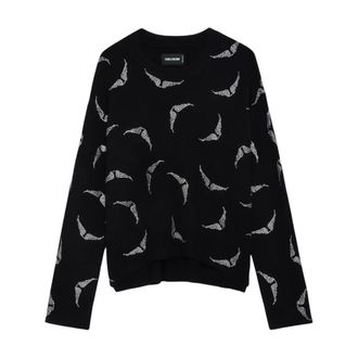 Zadig&Voltaire Markus Strass Wings Trui - Dames - Truien - Zwart - Maat: L Kasjmier
