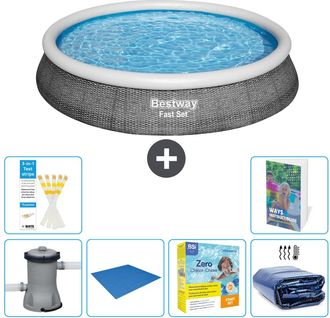 Bestway Piscina Bestway Fast Set Redonda - 396x84 Cm - 7-piezas S245