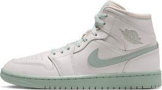 Nike Jordan Womens Air Jordan 1 Mid Shoes in White | BQ6472-124