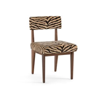AM.PM Stoel in notenhout, jacquard stof, Izag