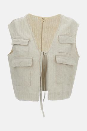 Barena Gilet Effetto Herringbone
