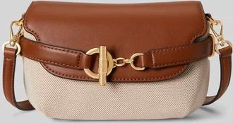 Lauren Ralph Lauren Umh&auml;ngetasche aus Segeltuch mit G&uuml;rteldetail in Cognac, Gr&ouml;&szlig;e 1