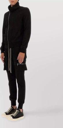 Rick Owens mastodon cargo pockets elastic waistband trousers