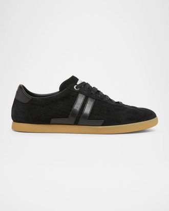 Lanvin Men & apos;s Glen 2.0 Suede Sneakers