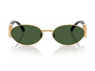 Versace Gold 0ve2299 Metal Round Sunglasses