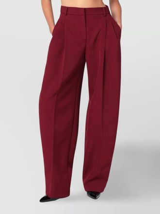 Andamane pleated wide-leg trousers