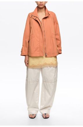 Bimba & Lola Fluid High Neck Trench in Orange at Nordstrom, Size X-Small Eu