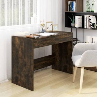 vidaXL Vidaxl - Escritorio Madera De Ingenier&iacute;a Roble Ahumado 101x50x76,5 Cm