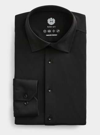 H&ouml;rst Mens Solid ultra-stretch shirt Slim fit