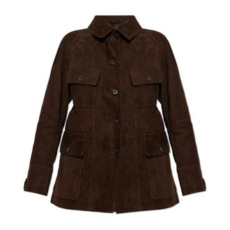 AllSaints Giacca in camoscio Roiya - - Jackets - Donna - Marrone - S