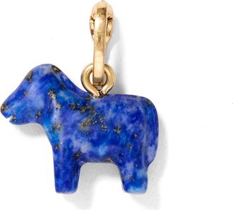 Clare Vivier Le Stone Cheval Charm in Lapis at Nordstrom