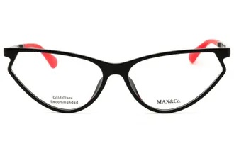 Max & Co. MO5026 Cat-Eye Eyeglasses - Black
