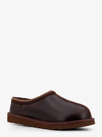 UGG Mens Tasman Leather Mule Brown Pelle Sandal