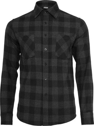 Urban Classics Heren geruit Flannel Shirt (Zwart/Kool)