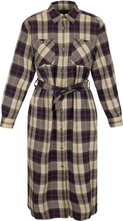 A.P.C. Abito midi a quadri - Toni neutri