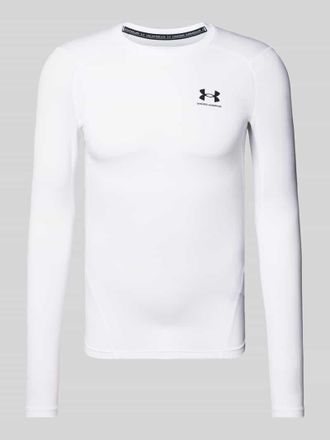 Under Armour Longsleeve mit Label-Print in Weiss, Größe XXL