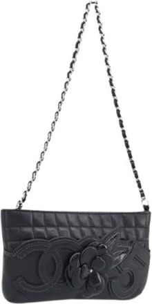 Chanel Pre-owned Vintage Schoudertas - Dames - Vintage Schoudertas - Zwart - ONE Size - Leer - Vintage