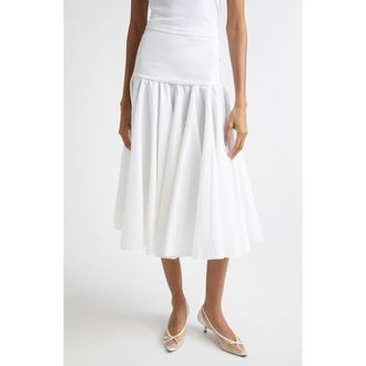 Jacquemus Le Jupon Asymmetric Midi Skirt in White at Nordstrom, Size 4 Us