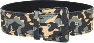 Patrizia Pepe Accessoires, unisex, Groen, M, Leer, Riemen