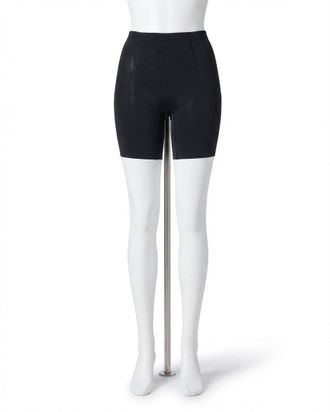 Spanx Mid-Thigh Shorts In Very Black