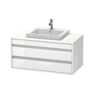 Duravit Duravit Ketho M&oacute;dulo Mural 6755, 2 Cajones, 1000mm, Para Lavabo Empotrado, Centralizado, Color (frente/cuerpo): Decoraci&oacute;n Roble Europeo - Kt675505252