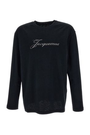 Jacquemus Black Relaxed Logo T-Shirt