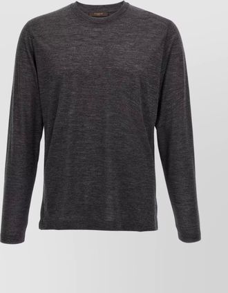 Zanone wool crew neck sweater with long sleeves