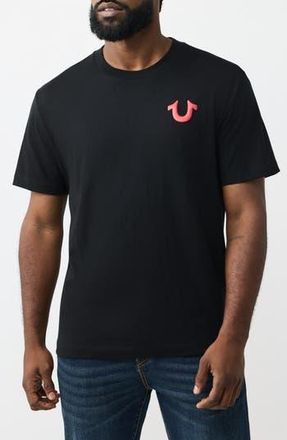 True Religion Retro Logo T-Shirt in Jet Black at Nordstrom Rack, Size Medium