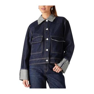 Y.A.S Y.a.s, Dames, Jassen, Blauw, Maat: S Denim