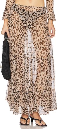Indah Willow Maxi Skirt In Leopard