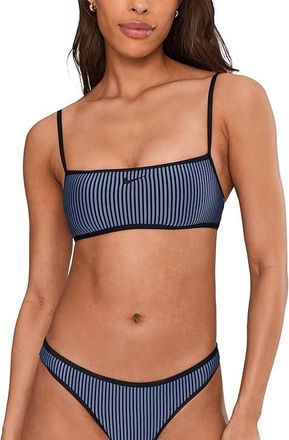 Nike Ripple Texture Bralette Bikini Top Womens Clothing Slate : LG, Nylon/Polyester/Spandex