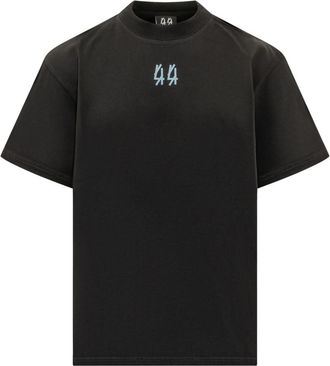 44 Label Group Black Crew Neck T-Shirt